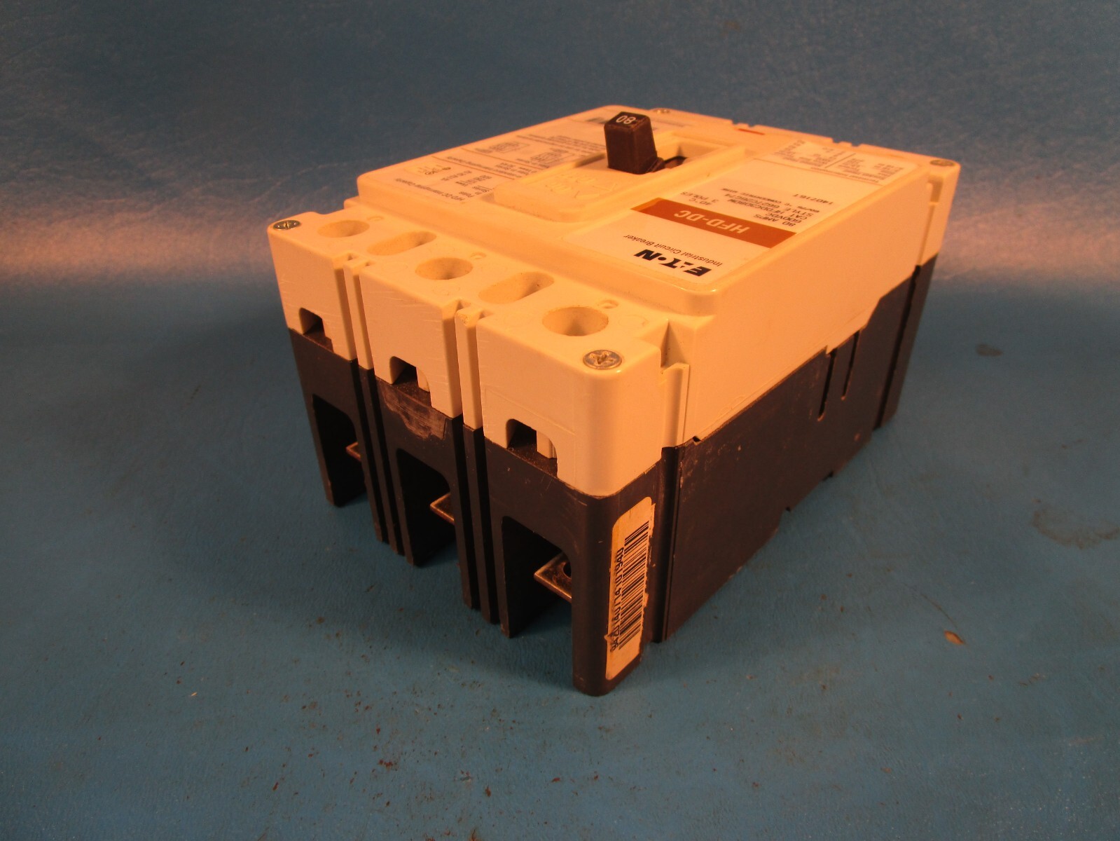 Eaton HFDDC3080W, Molded Case Circuit Breaker, F-frame, HFD, Three-pole, 80A, 60