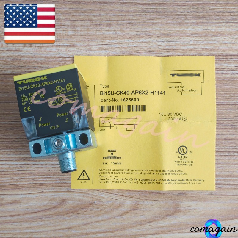 15mm For Turck Bi15U-CK40-AP6X2-H1141 10-30VDC 200mA Proximity Switch Sensor
