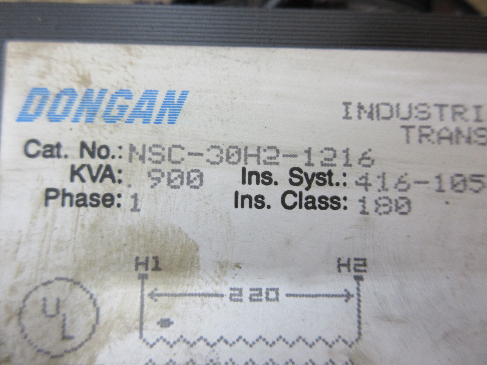 DONGAN NSC-30H2-1216 TRANSFORMER