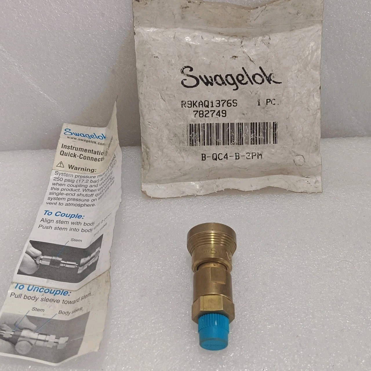 Swagelock B-QC4-B-2PM R9KAQ1376S 782749 1 PC