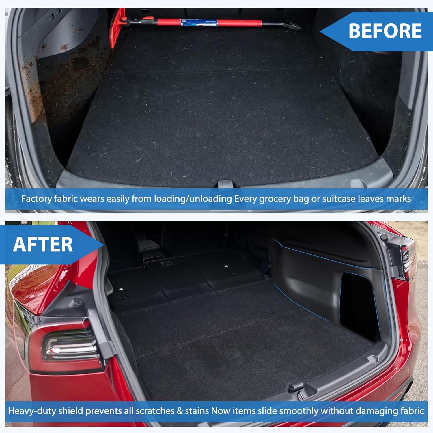 Rear Trunk Side Protective Cover Compatible with Tesla Model Y Juniper 2025 2…