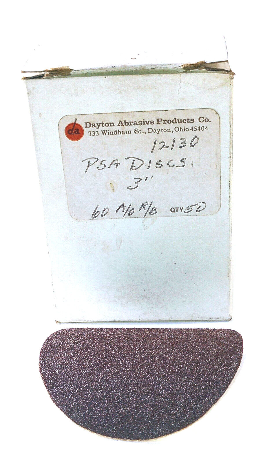 50 NEW DAYTON ABRASIVE PRODUCTS PSA DISCS 3″ 60 GRIT NIB ***MAKE OFFER***