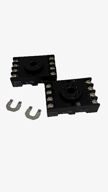 IDEC SR2P-06 RELAY SOCKET 9P201 300V 10A – LOT OF 2