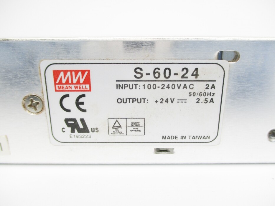 MEAN WELL S-60-24 100-240VAC 2.5A NSMP