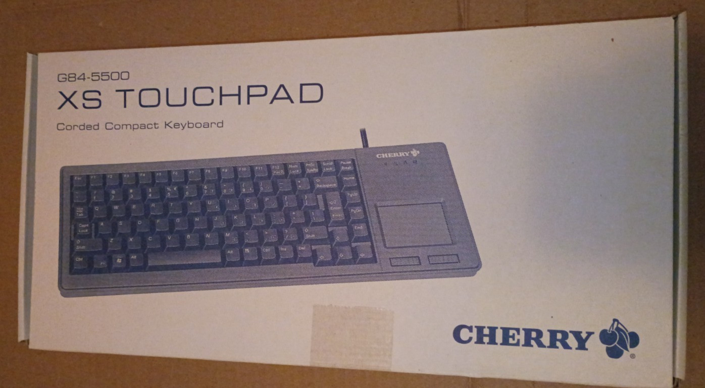 CHERRY G84-5529LPMEU-2 XS TOUCHPAD KEYBOARD -PS/2 – NEW – G84-5500