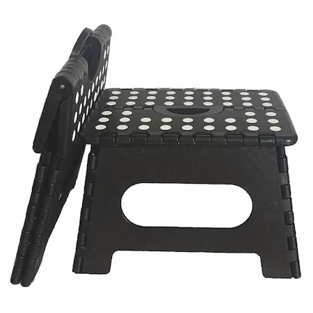 Big John Bjstep 1 Step, Folding Plastic Step Stand, 700 Lb. Load Capacity, 8.8