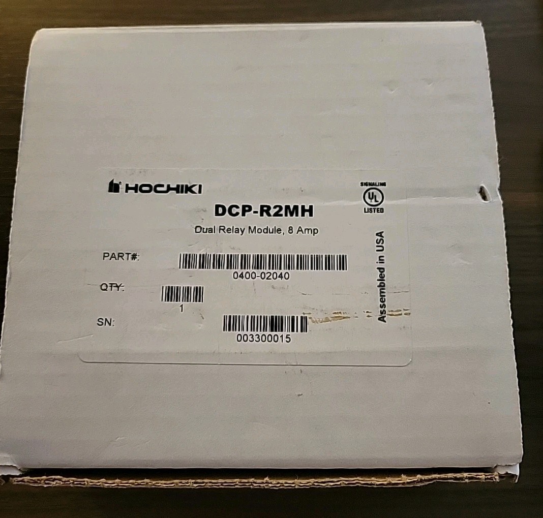 R2MH HOCHIKI Dual Relay Module 8amp. Addressable New In Box