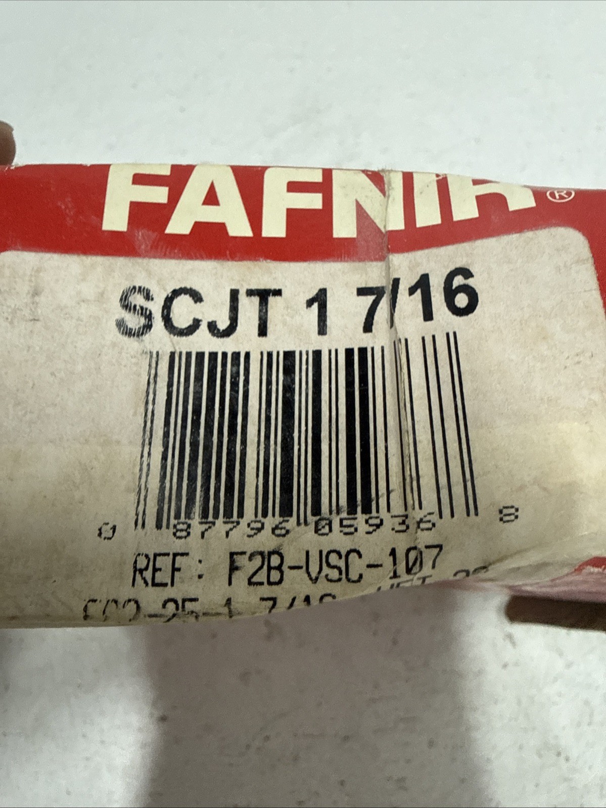 FAFNIR SCJT1-7/16 FLANGED 2 BOLT STANDARD DUTY BEARING WITH COLLAR **NOS**
