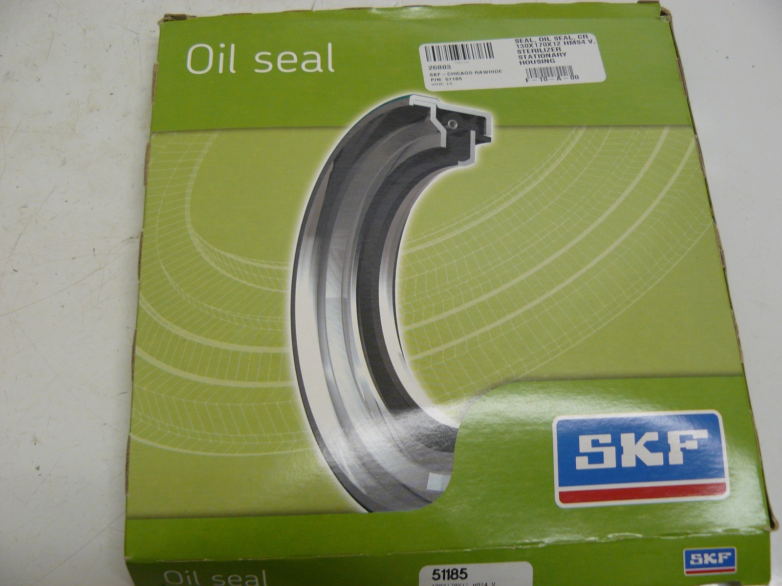 SKF 51185 OIL SEAL JOINT RADIAL 130 X 170 X 12 HMS4 NEW