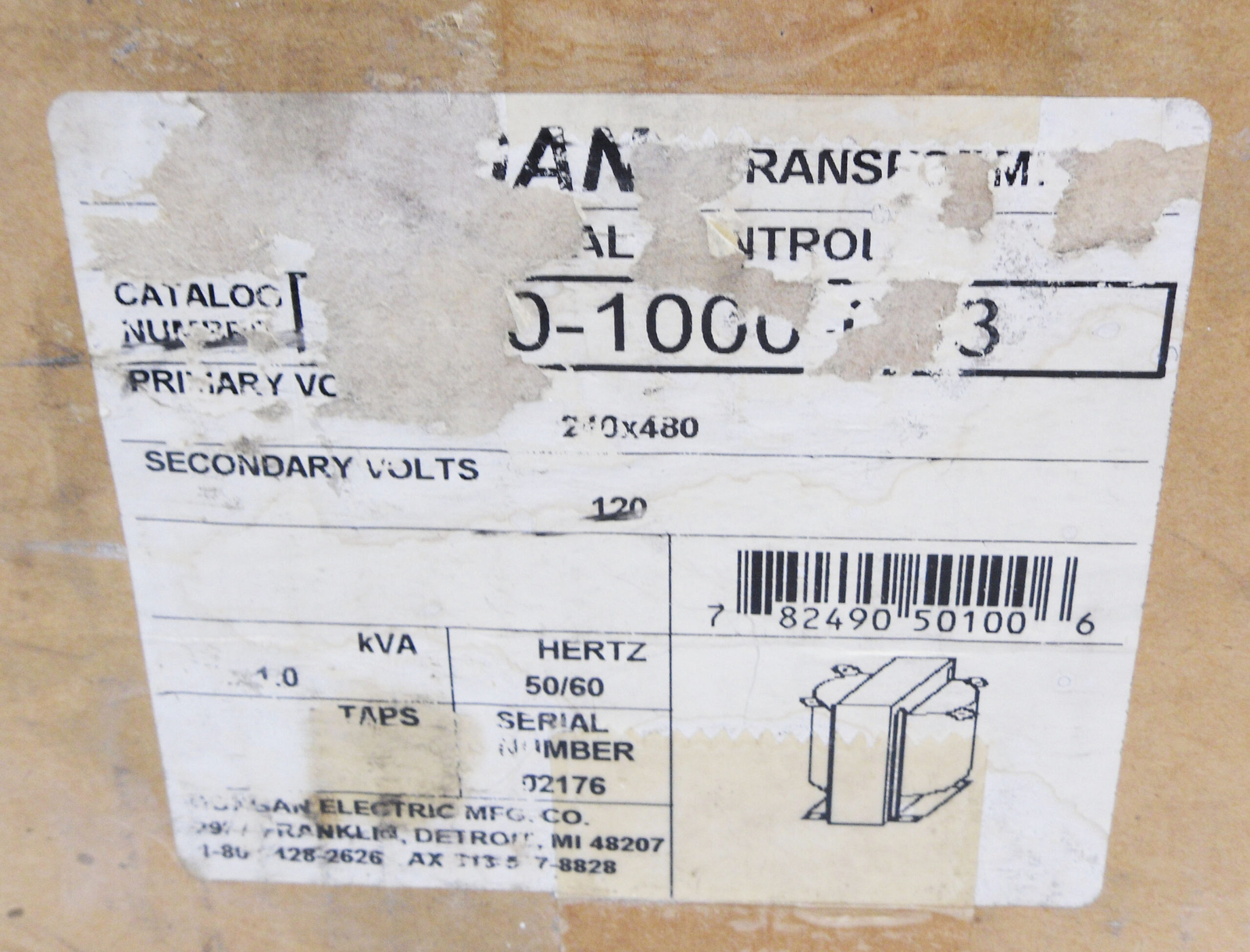 NEW DOGNAN 50-1000-053 INDUSTRIAL CONTROL TRANSFORMER 240-480V 50/60HZ *READ*