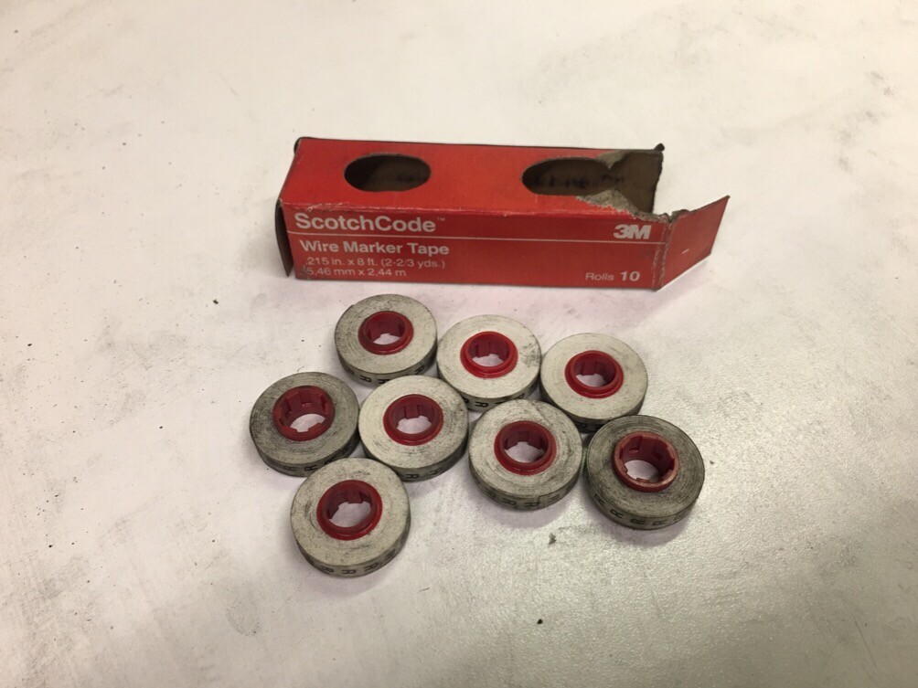 3M SCOTCHCODE SDR-R WIRE MARKER TAPE LOT OF 8 8201316