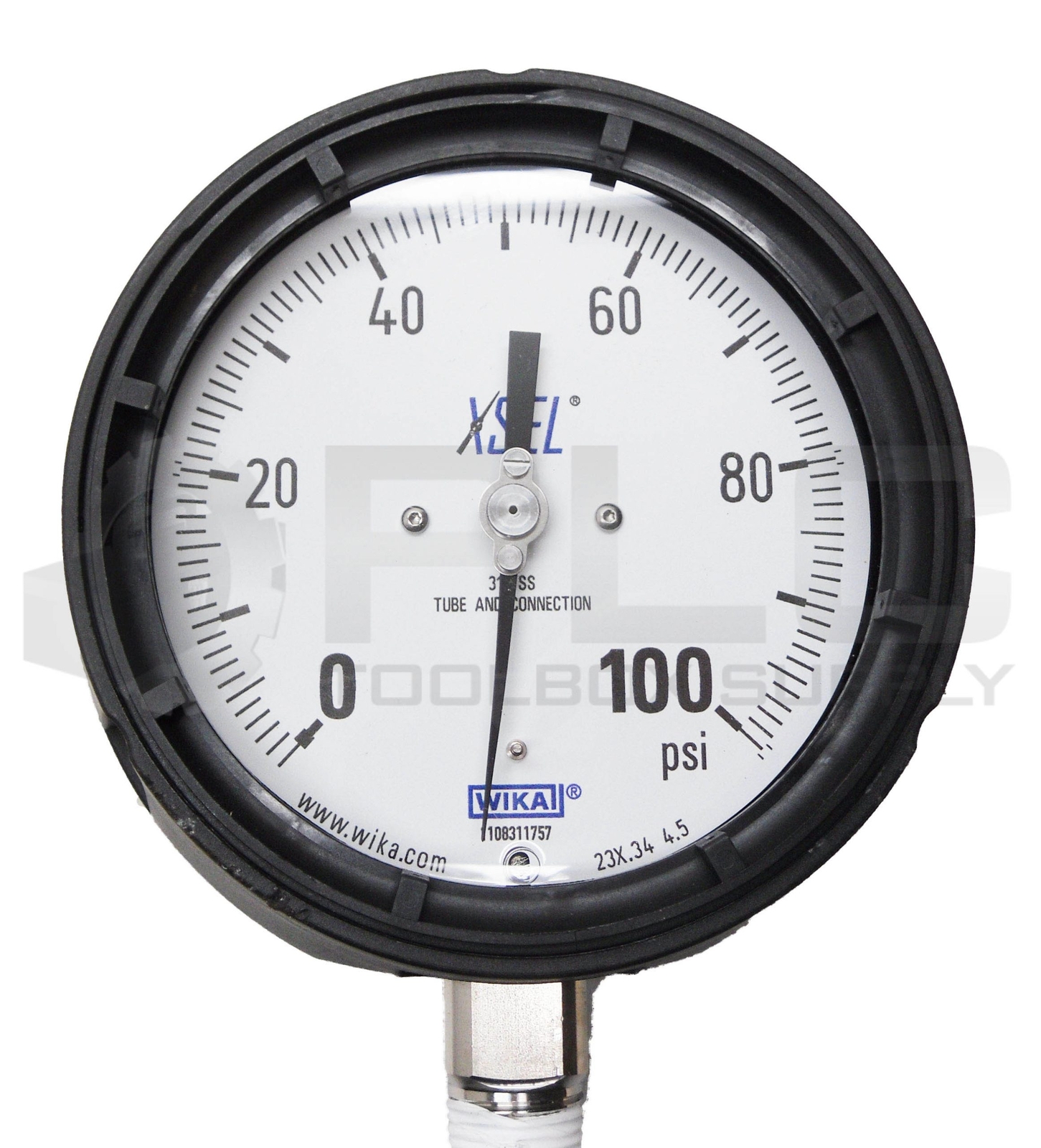 WIKA PRESSURE GAUGE 23X.34 4.5 0-100PSI 1/4″ NPT