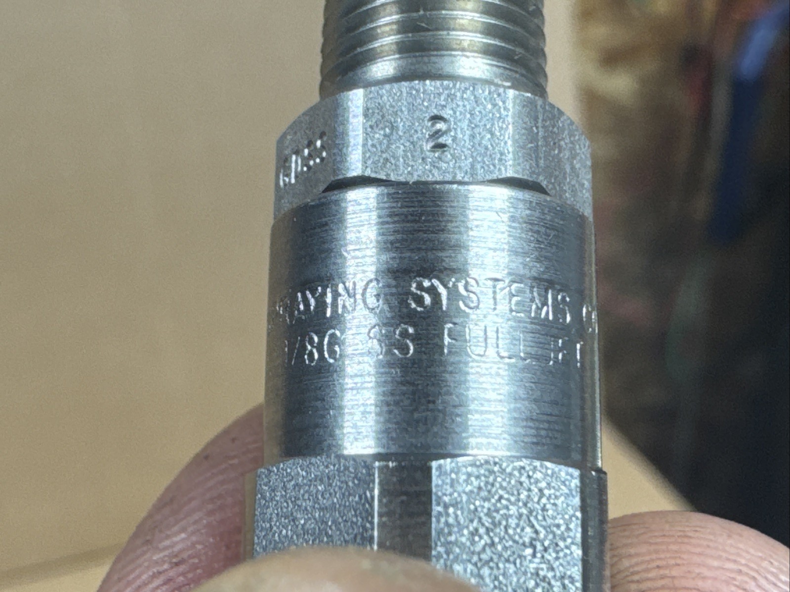 NEW Spraying Systems GD Full Jet Nozzle 303 Stainless Steel 1/8GD-SS2 1/8”