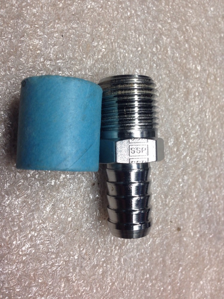 Lot Of 5 Parker 1/2″ NPT X 1/2″ Barb 8-8P2HF, PB8-PM8, PB8PM8, Shipsameday ZB#35