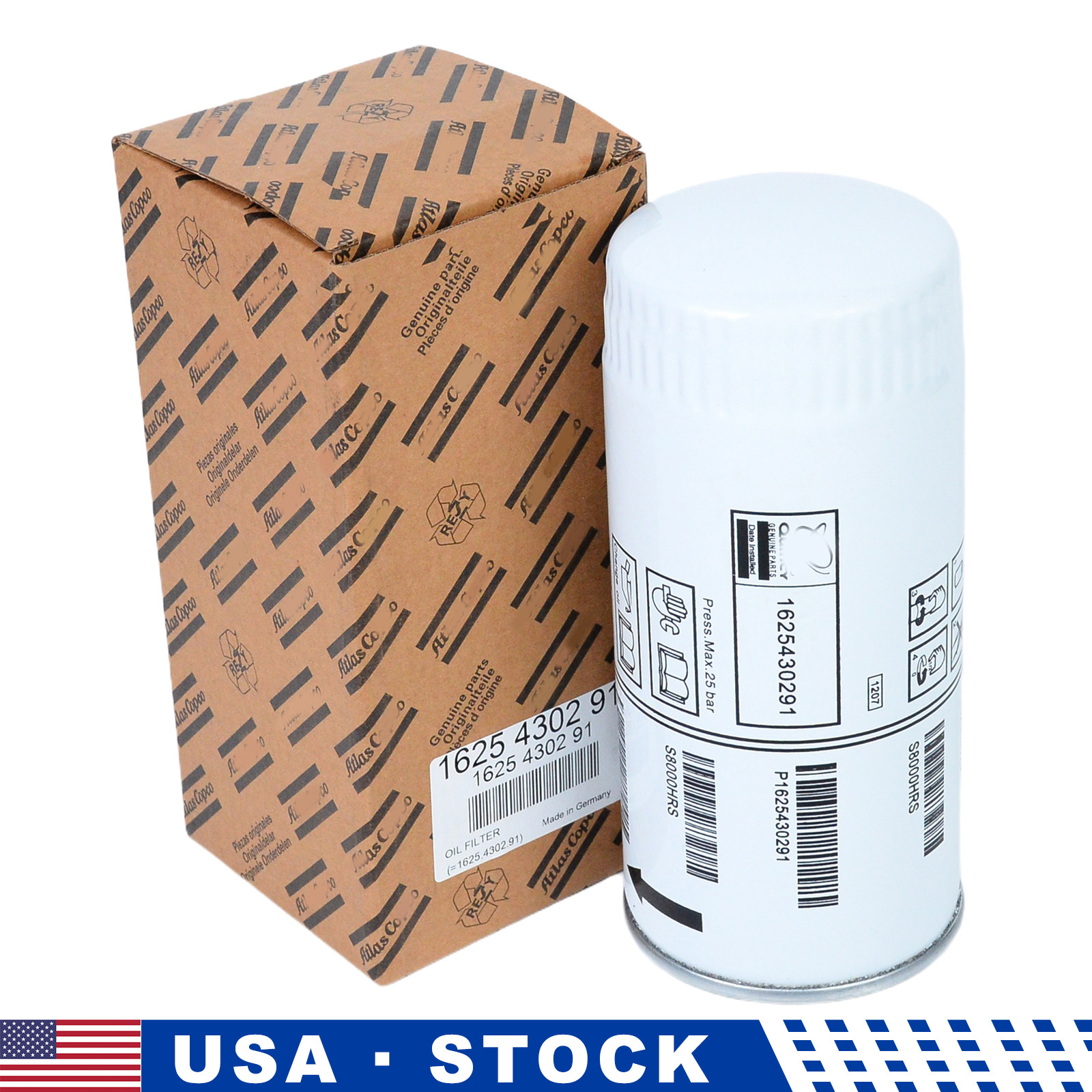 1625430291 Oil Filter Element Suitable for Quincy Replacement 1625-4302-91