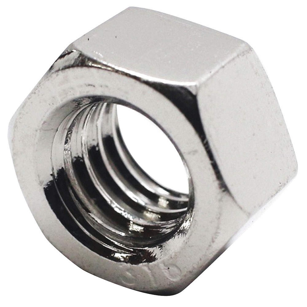 FOREVERBOLT FBHEXN1032P100 Std,SS,NL-19,#10-32,3/8×1/8″,18-8,100PK 53ME25