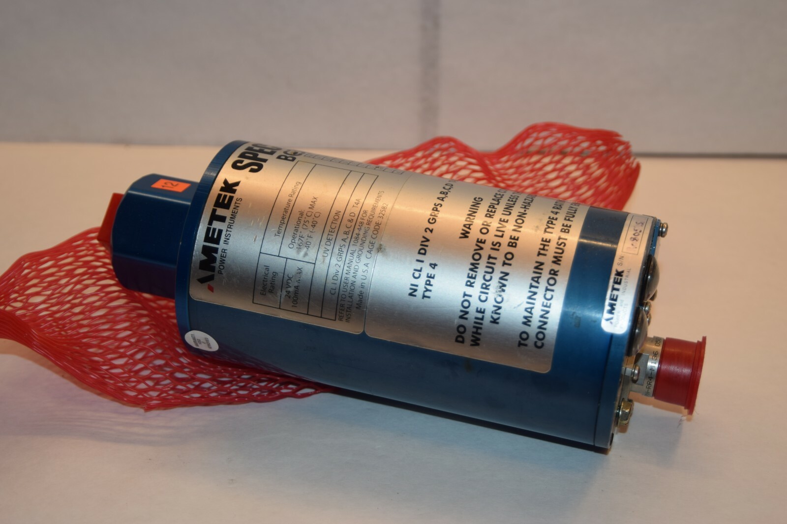 AMETEK Spectra BC30-UV BC30 Flame Sensor V1.44 (New)