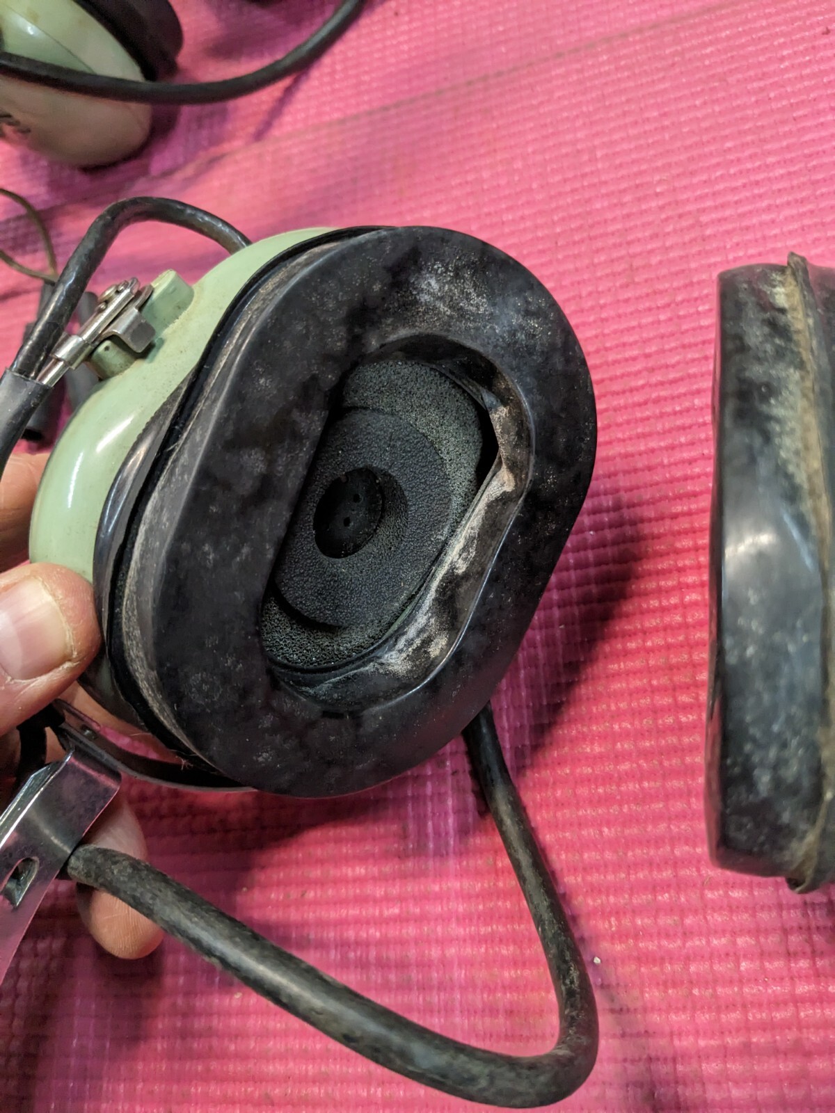 Lot of 2 David Clark Aviation Headsets H5030 & H5040 **UNTESTED, FOR PARTS**