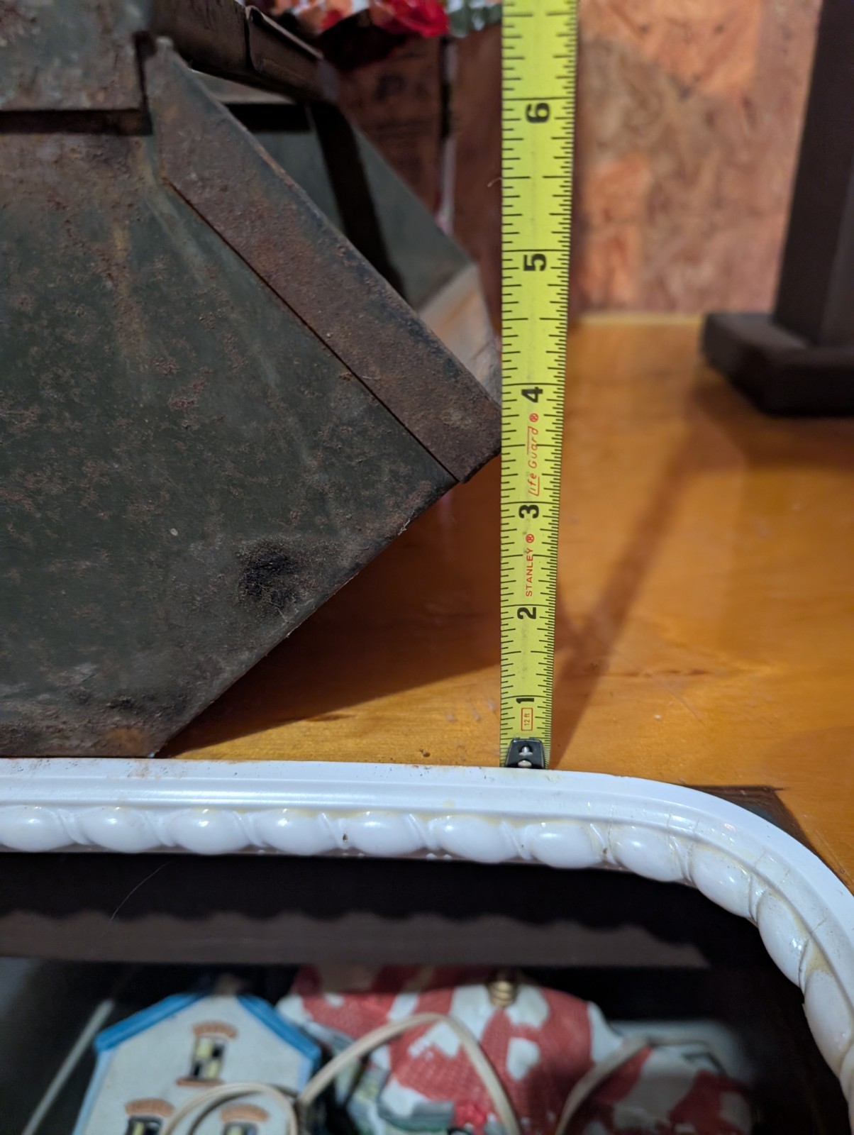 Metal Parts Bin With Handles Stacking Box Industrial vintage