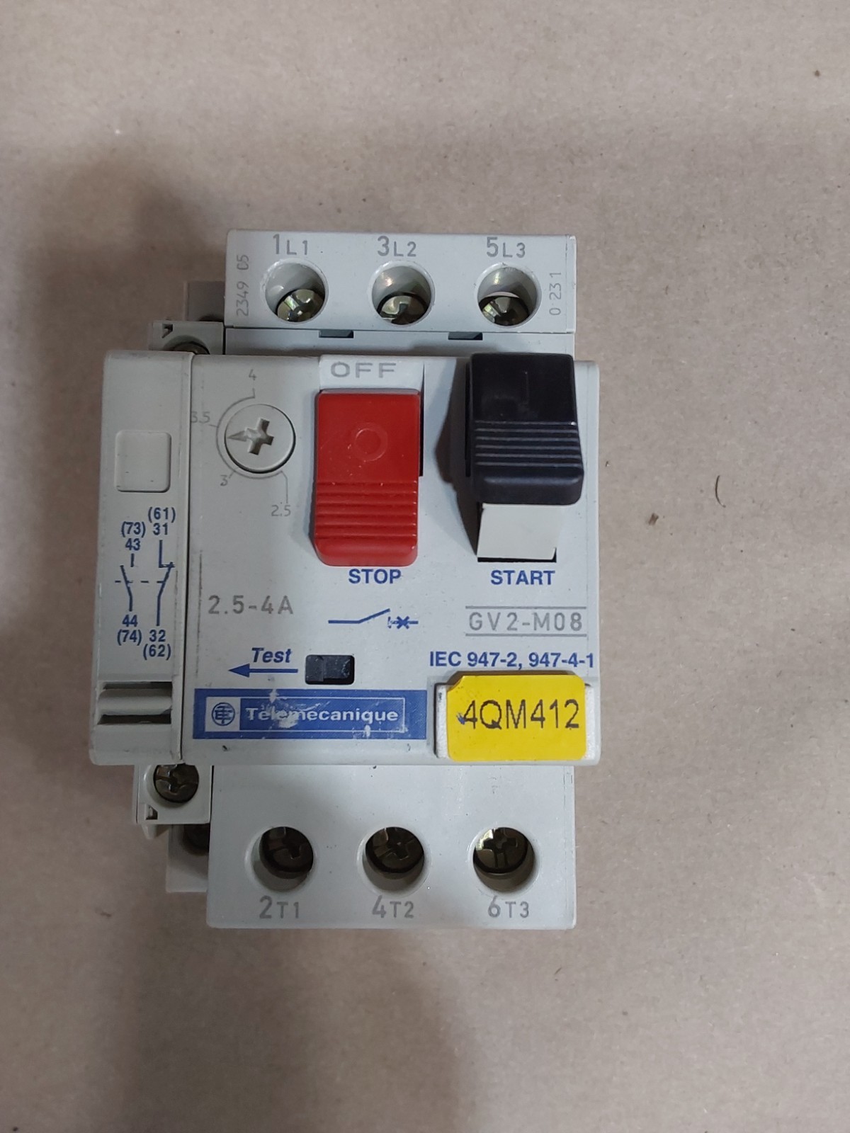 TELEMECANIQUE GV2-M08 CONTACTOR BREAKER W GV2-AN11