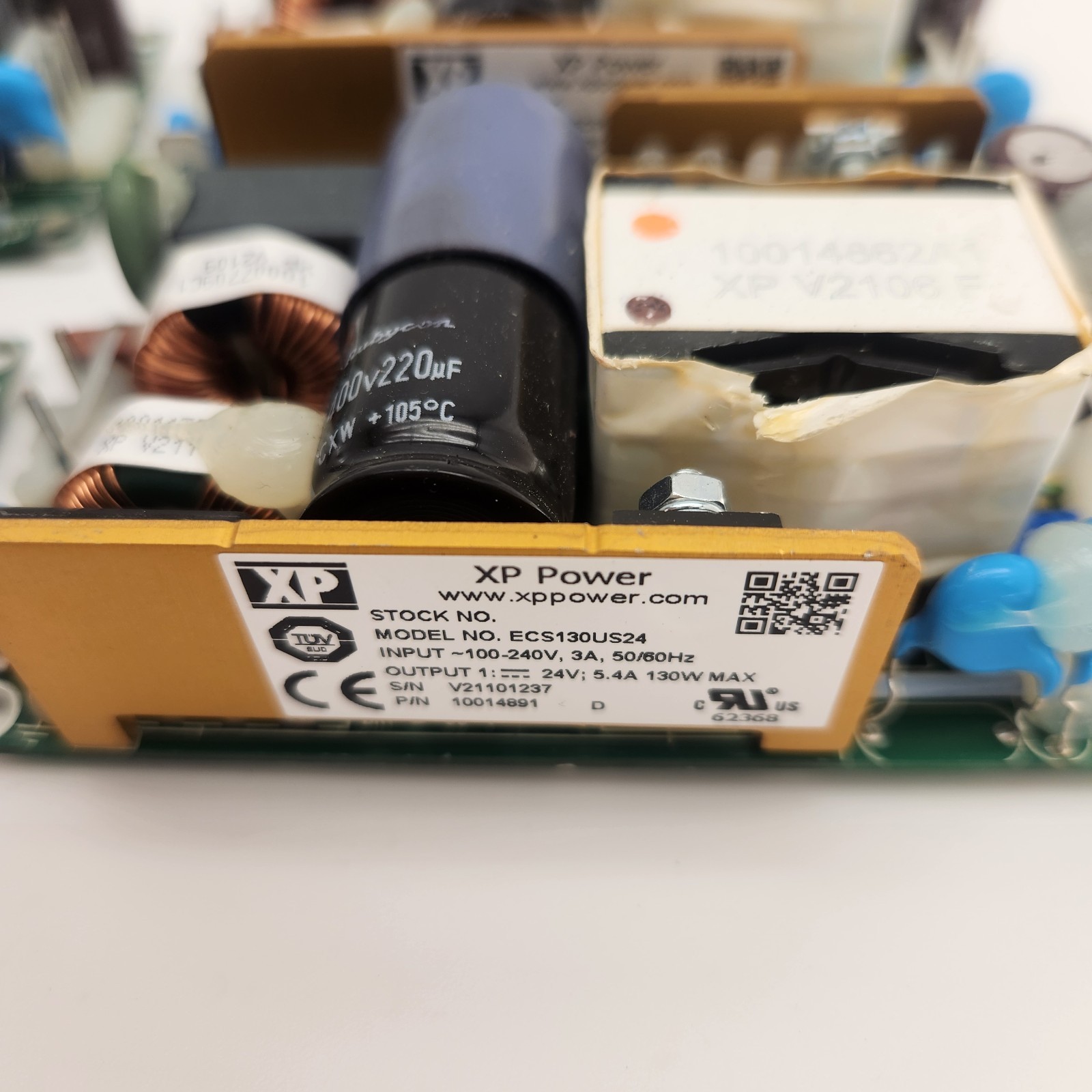 (Lot of 4) XP Power ECS130US24 24V 5.4A AC DC Power Supply | Untested