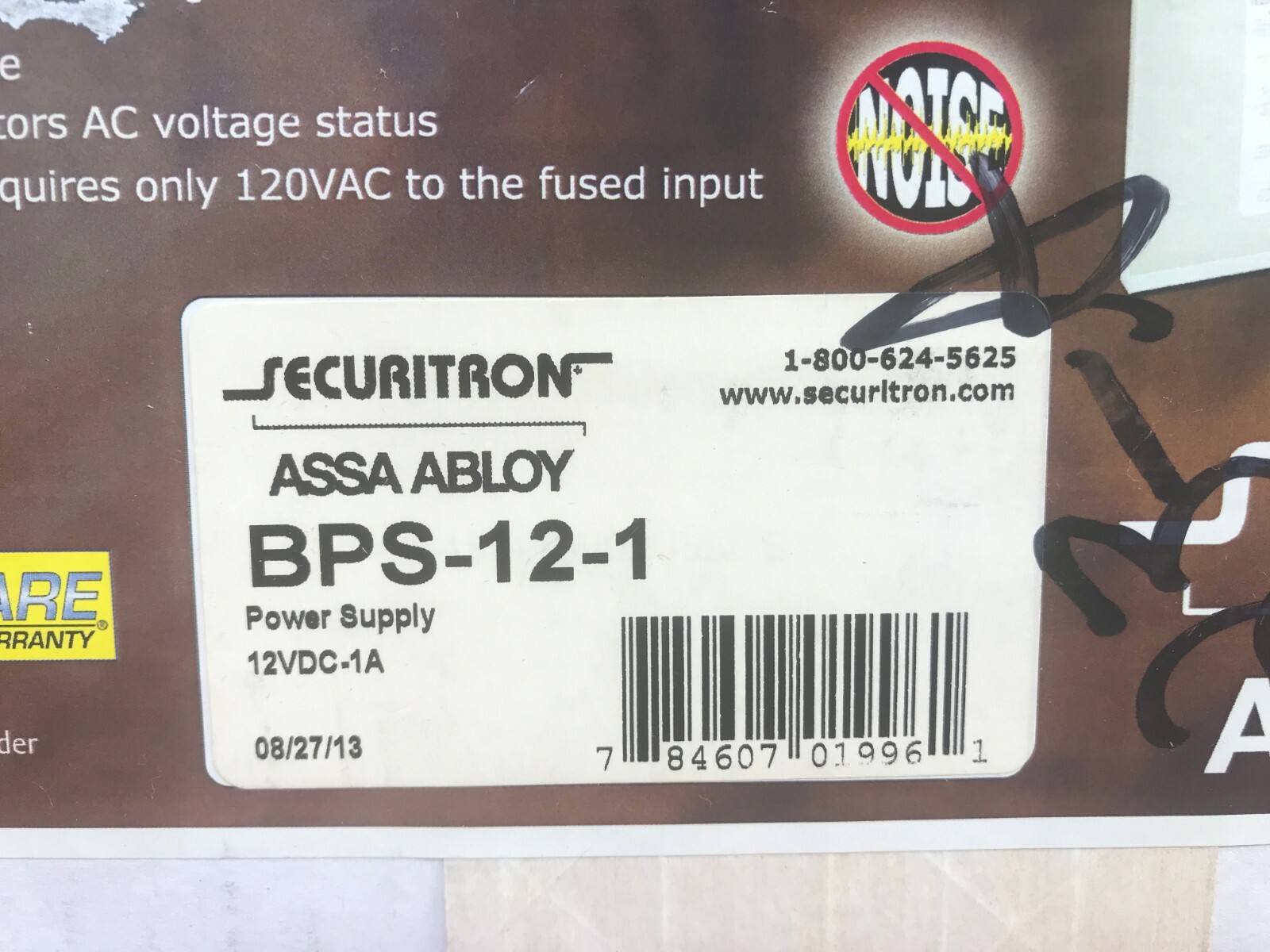 New Securitron BPS-12-1 Power Supply 12VDC -1 Amp
