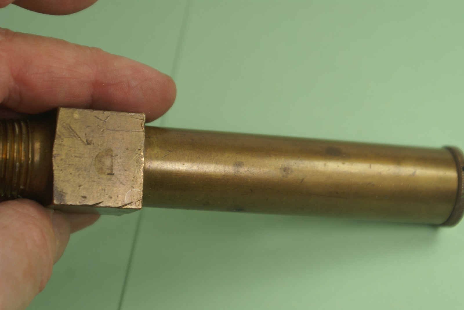 1 GITS Single Port Level Gauge Brass 5 1/2″ Sight Glass 3″ Glass 1/2″ pipe