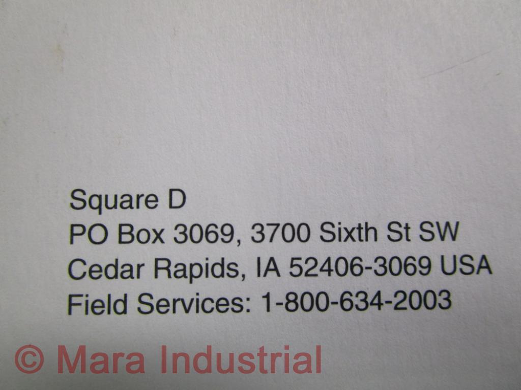 Square D 48049-028-02 Instruction Bulletin For ME & MX