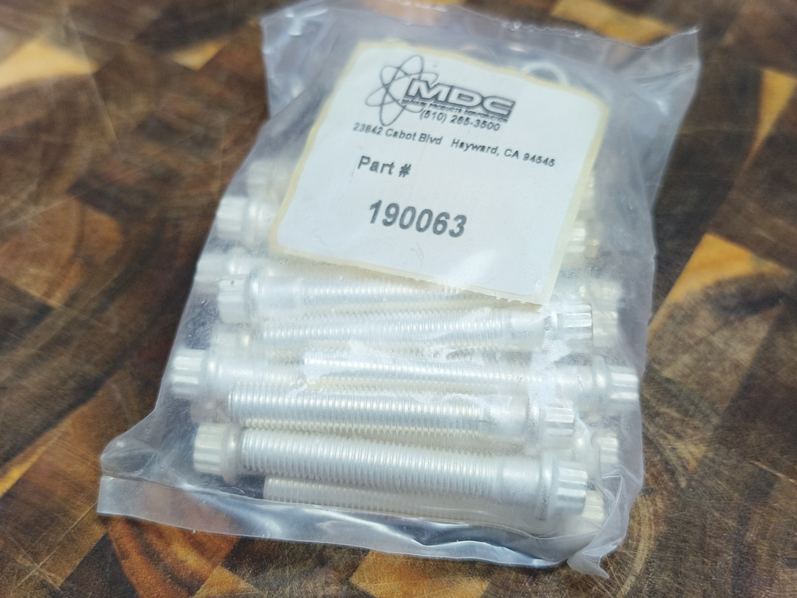 MDC 190063 12-Pt, Bolt, 2″ (51mm), Silver Plated, Clearance, CF Flange (25)