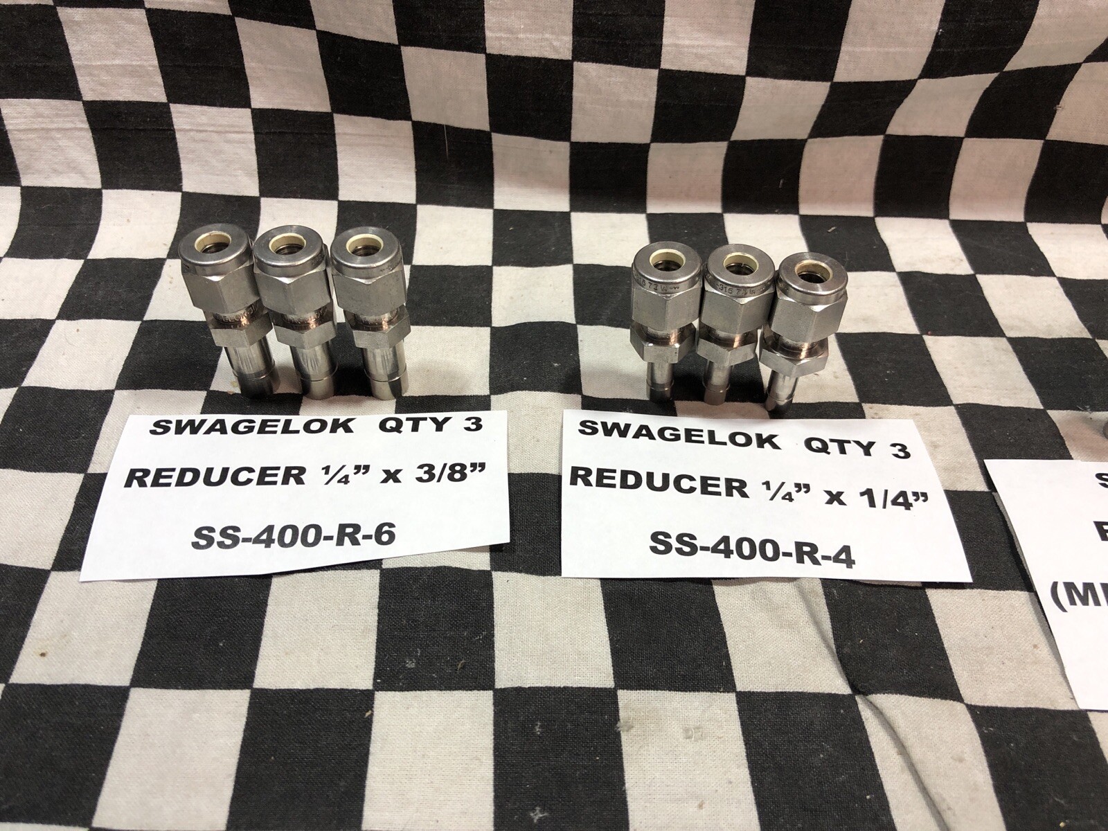 LOT Of 12 Swagelok REDUCER SS-400-R-6, SS-400-R-4, SS-300-R-4, SS-200-3 #1543P2