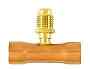 C&D Valve Access Tee | 1/4 In. Male Flare Fitting | Swaged For 1/2 In. Tube