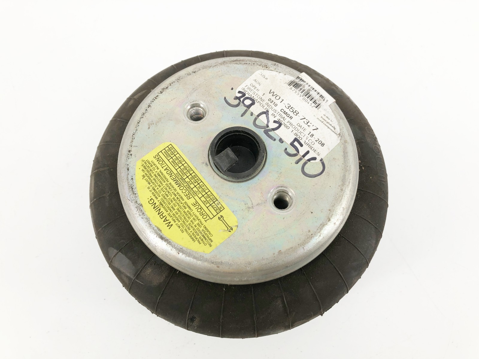 New Firestone W01-358-7327 Air Spring Double Conv. 3/4″ NPT Style 26 – No Box