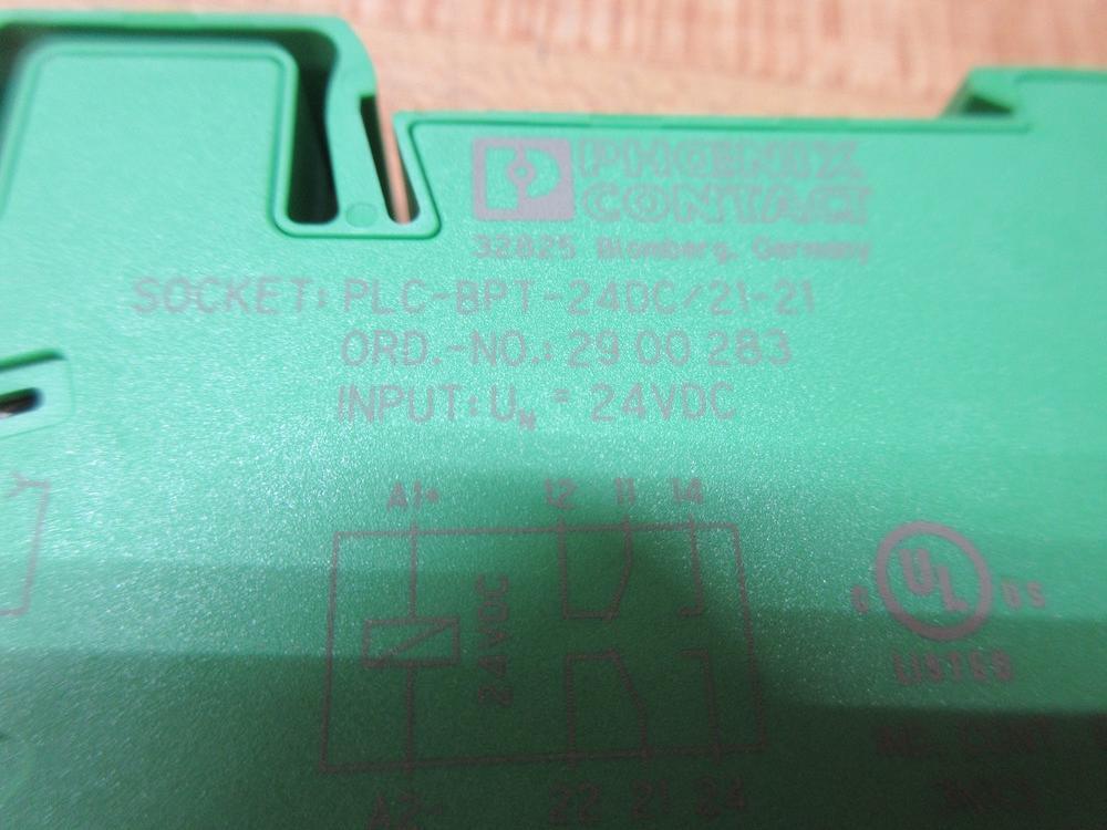 Phoenix Contact PLC-BPT-24DC/21-21 Relay Base 2900283 W/2961192