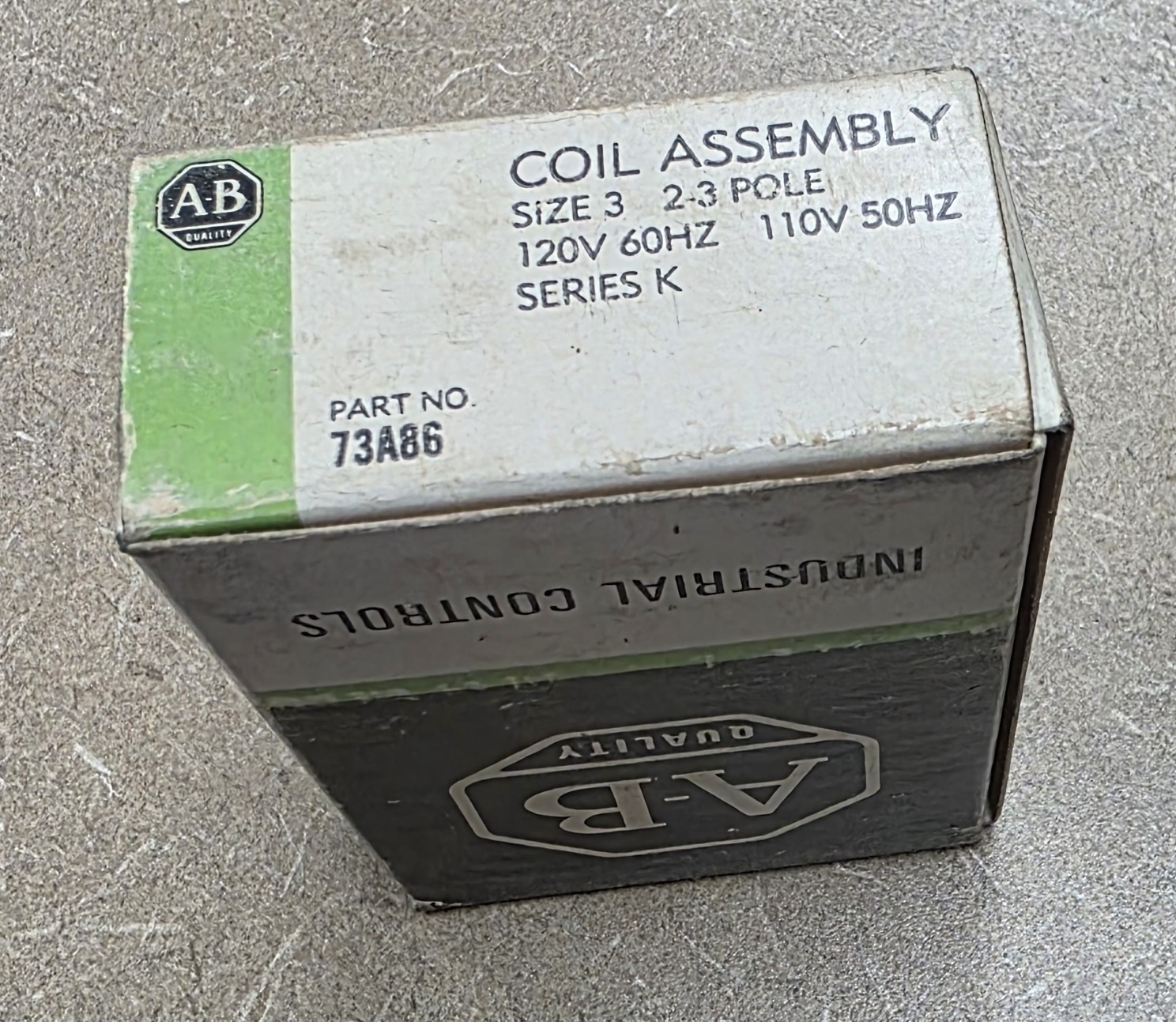 Allen-Bradley 73A86 Coil Assembly Size 3 Ser K 2-3 Pole 120V 60 Hz 110V 50Hz