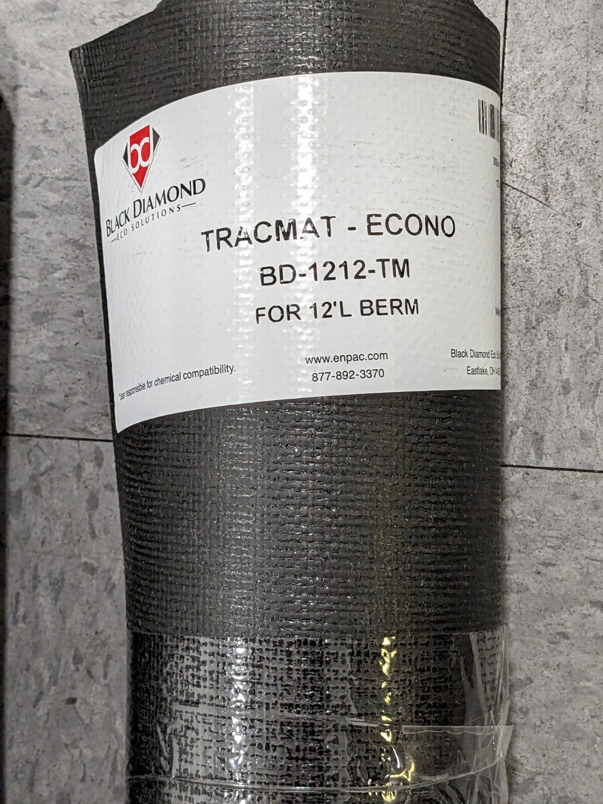 Black Diamond TracMat 12’L x 3’W, For 12′ x 12′ Containment Berm 2/PK BD-1212-TM