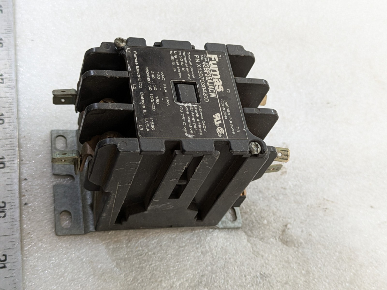 Furnas Electric 42BF35AJACW Contactor 24V 50/60HZ Industrial Electrical