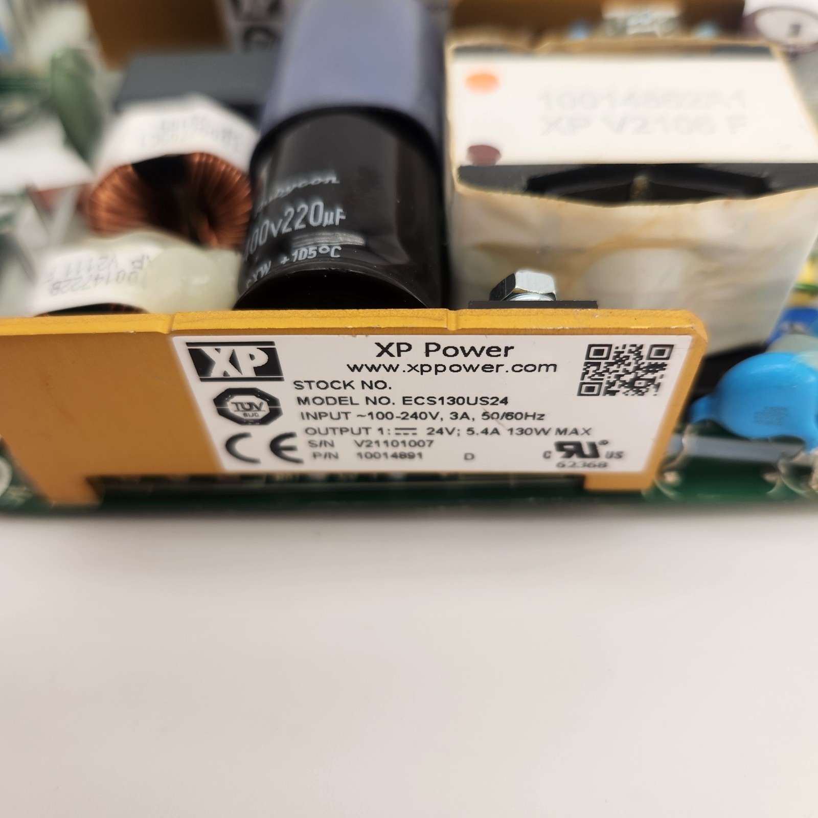 (Lot of 4) XP Power ECS130US24 24V 5.4A AC DC Power Supply | Untested