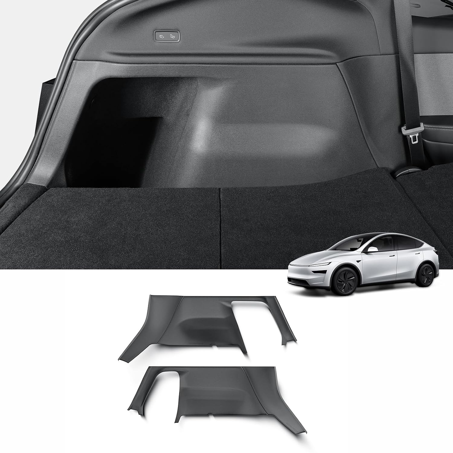 Rear Trunk Side Protective Cover for Tesla Model Y Juniper 2026 2025 New 5 Seat