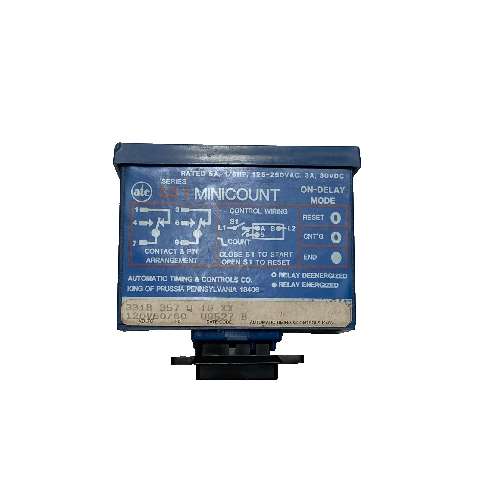 ATC 331B 357 Q 10 XX Minicount 120V 50/60HZ