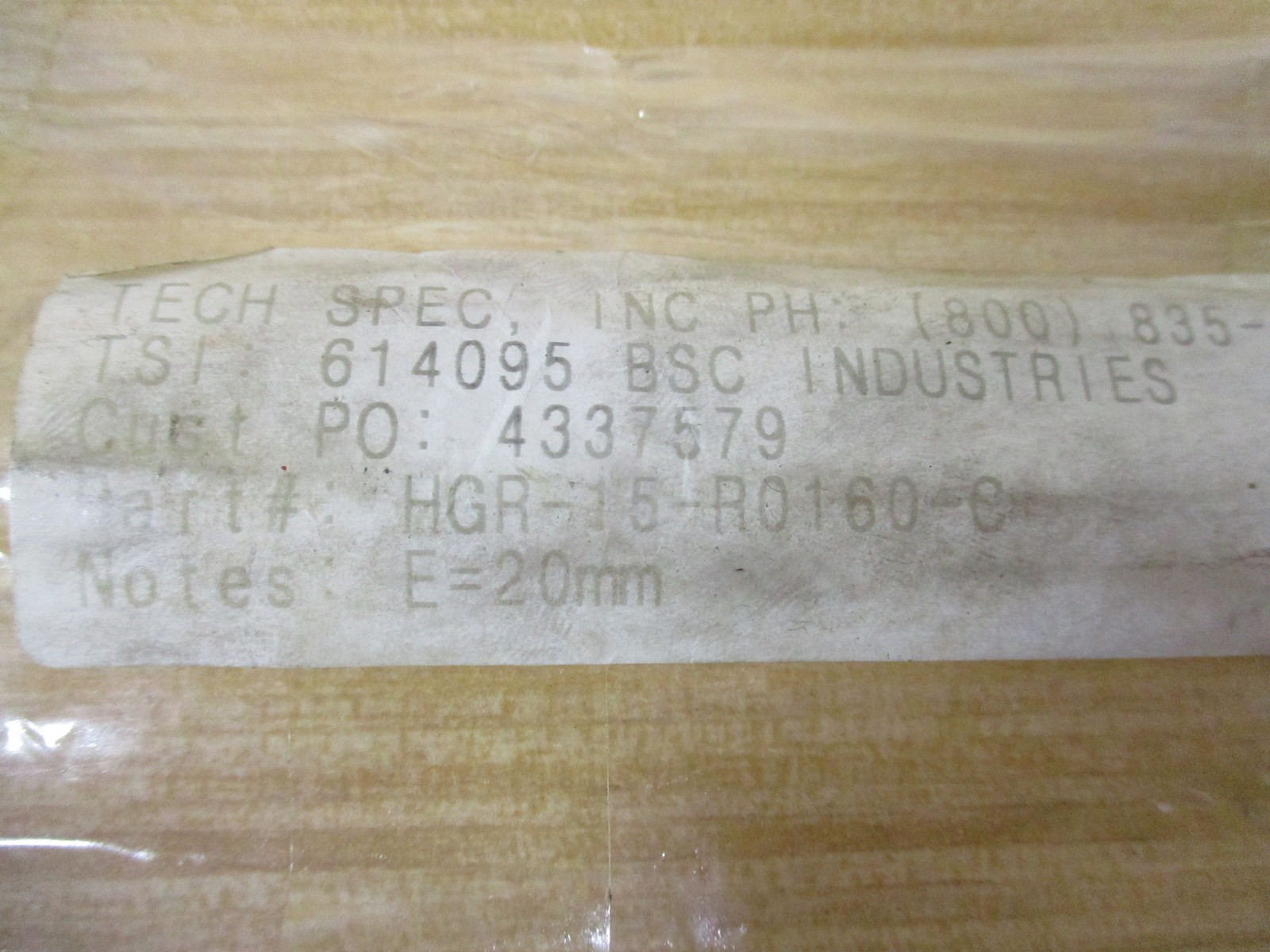 Hiwin HGR-15-R0160-C Linear Guide Rail HGR15R0160C