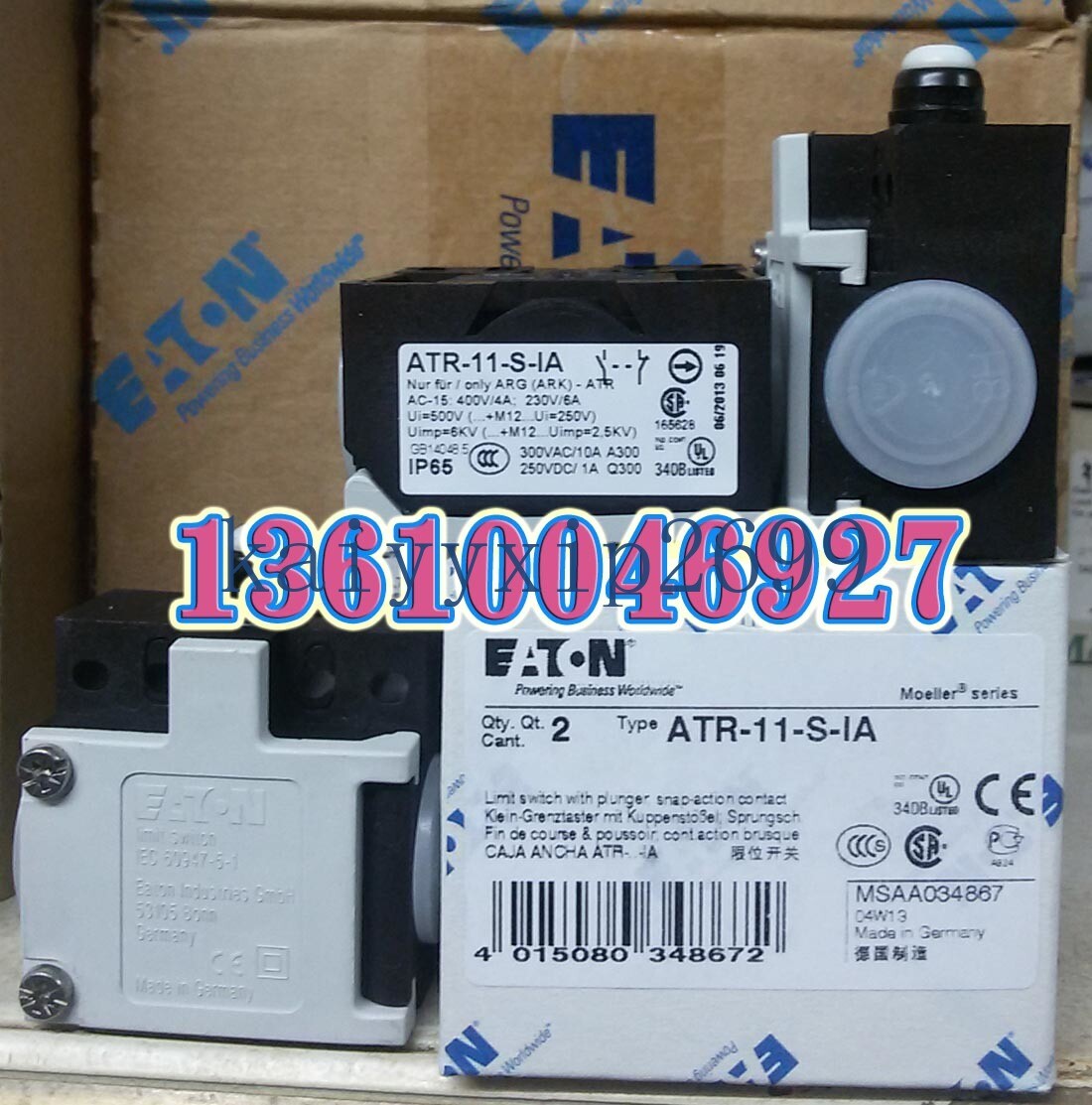 new EATON MOELLER travel switch AT0-20-1-IA genuine in stock