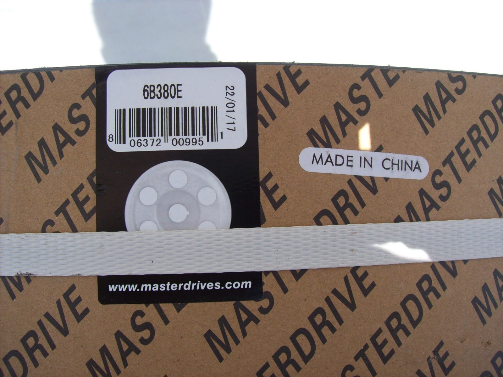 Masterdrive 38″ SIX VEE Pulley 6B380E