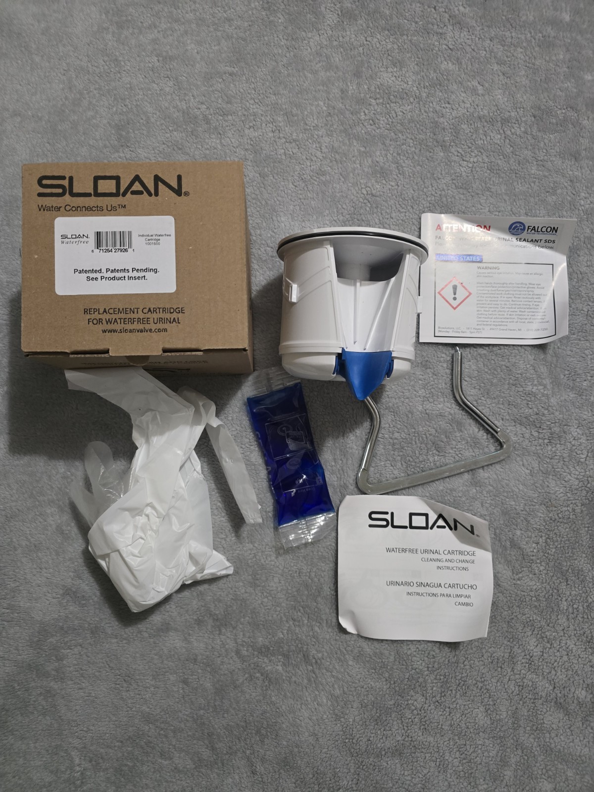 2 Replacement cartridges Sloan Valve Co. 1001500 Filter Kit Urinal Accessory