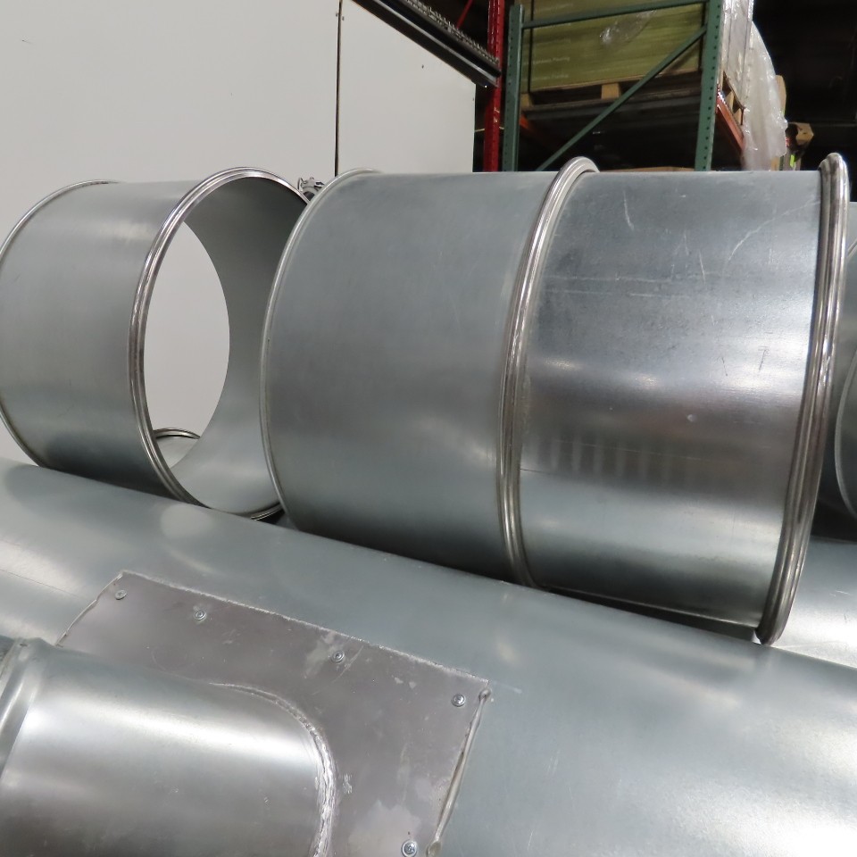 Nordfab 18 19″, 20″ Quick Clamp Rolled Edge Galvanized Steel Duct Pipe 18 Pieces