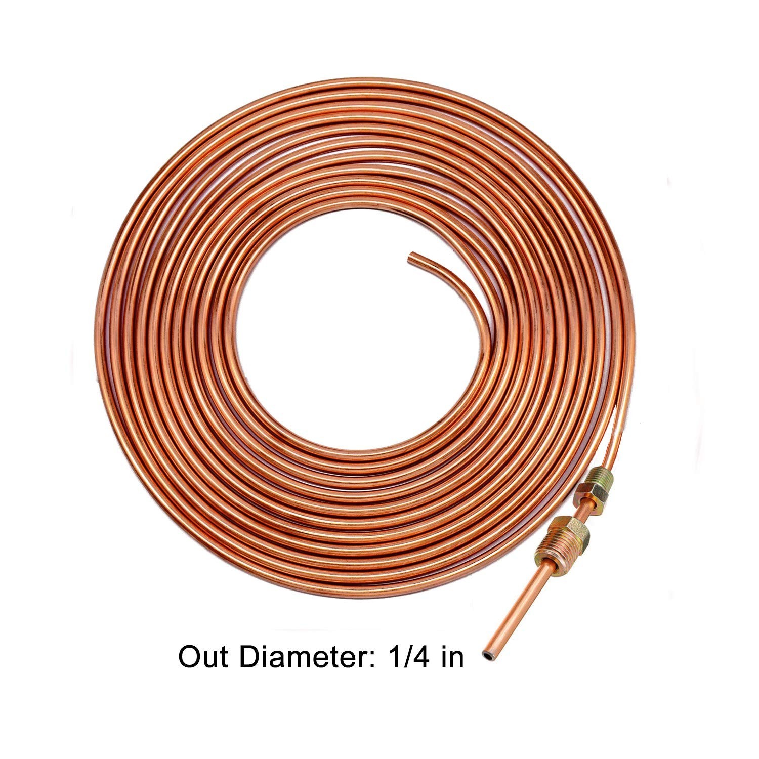 MuHize 1/4 Brake Line – Upgraded 25 Ft. Brake Line Kit(2026 New), 1/4 Flexibl…