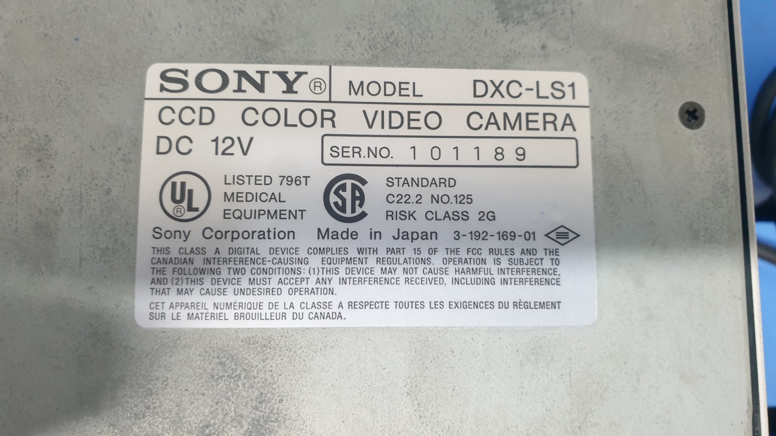 SHARPLAN Otoscan 15300 Endoscopic Imaging System with Sony DXC-LS1