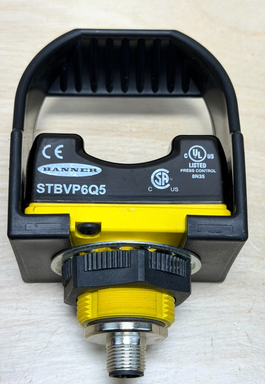 Banner STBVP6Q5 STB Series Safety Touch Button, Quick Connect, PNP, 10-30 VDC