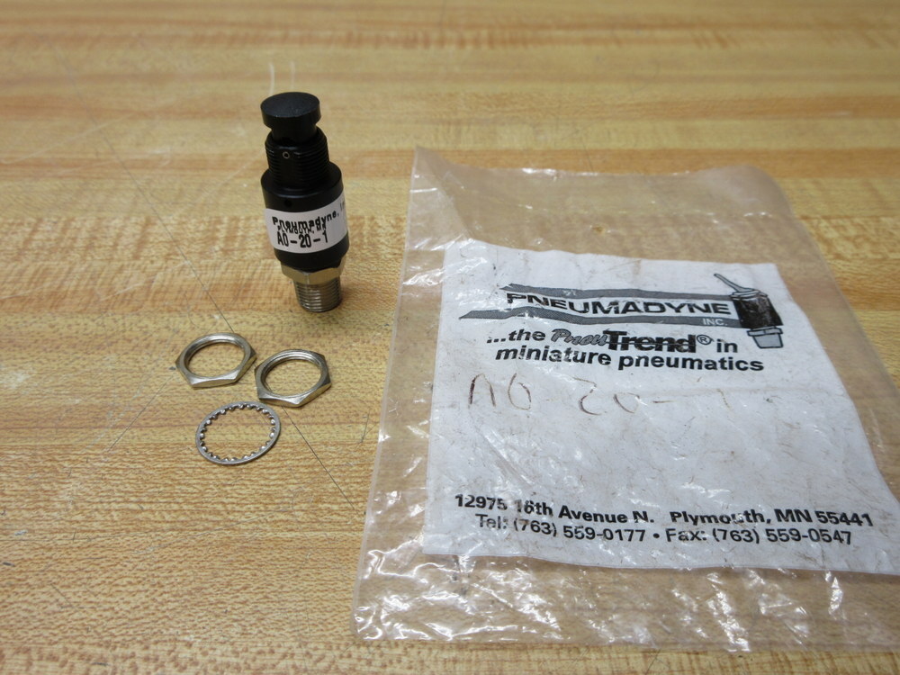 Pneumadyne A0-20-1 Push Button Valve A0201