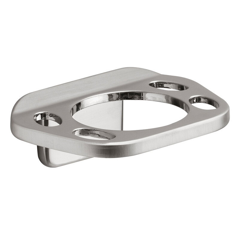 OakBrook 297-1004OB Brushed Nickel Zinc Toothbrush/Tumbler Holder 6 L in.