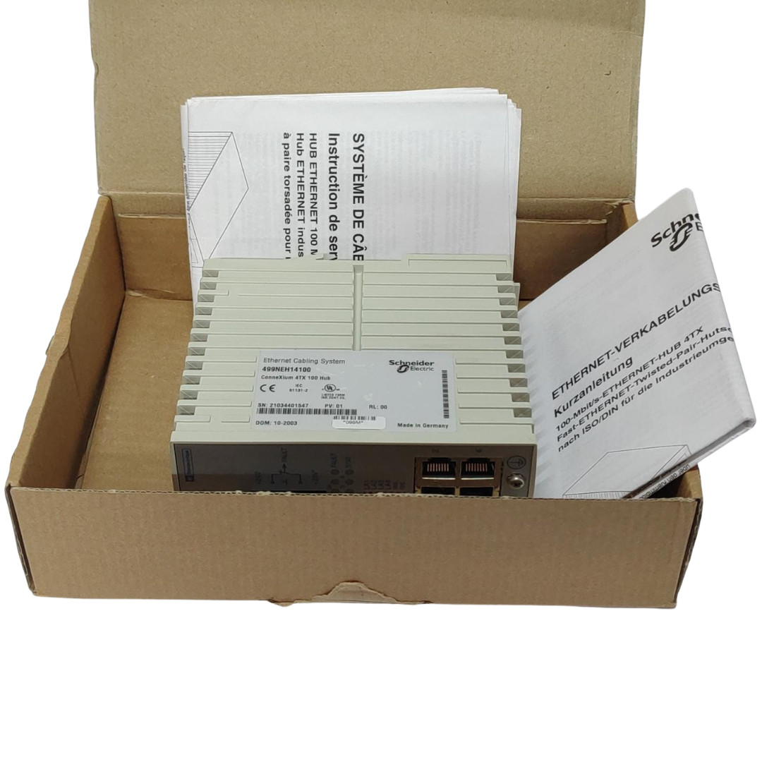 Schneider Electric Modicon Connexium 499NEH14100 499-NEH-141-00 Ethernet 4TX Hub